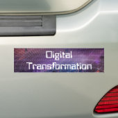 Digitale transformatie voor bedrijven bumpersticker (Op auto)