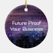 Digitale transformatie voor bedrijven keramisch ornament (Achterkant)