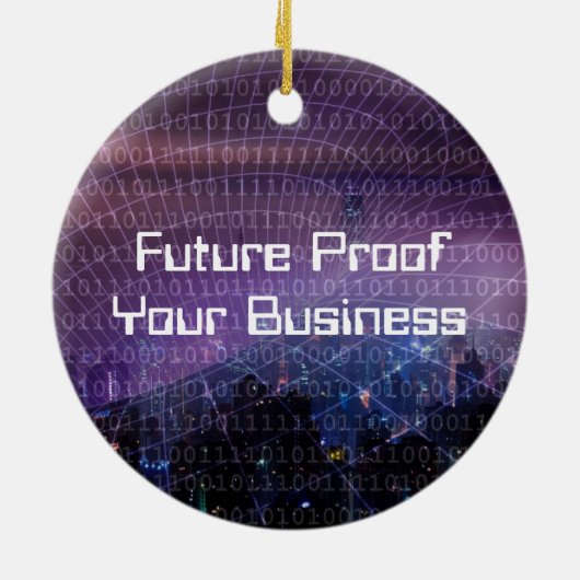 Digitale transformatie voor bedrijven keramisch ornament (Achterkant)