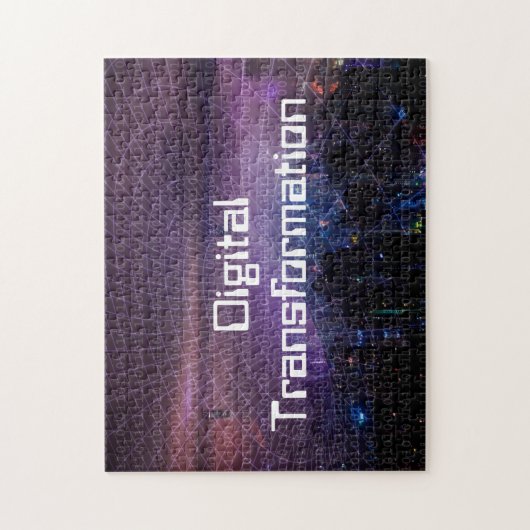 Digitale transformatie voor bedrijven legpuzzel (Verticaal)