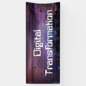 Digitale transformatie voor bedrijven spandoek (Verticaal)