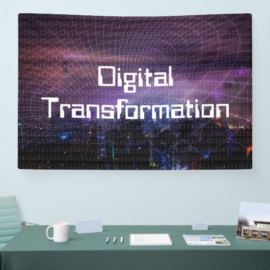 Digitale transformatie voor zakelijke banner (Beurs)