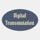Digitale transmissie ovale sticker (Voorkant)