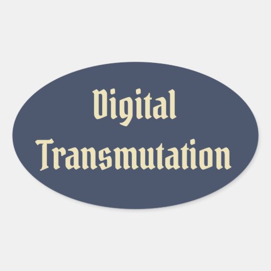 Digitale transmissie ovale sticker (Voorkant)