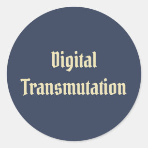 Digitale transmissie ronde sticker