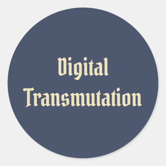 Digitale transmissie ronde sticker (Voorkant)