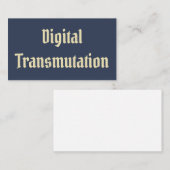 Digitale transmissie visitekaartje (Voorkant / Achterkant)