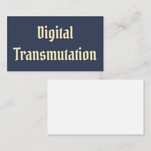 Digitale transmissie visitekaartje (Voorkant / Achterkant)