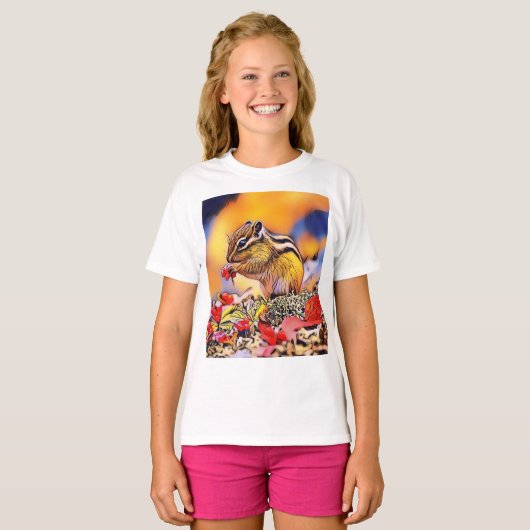 Digitale trilkunst met T-shirt (Voorkant volledig)