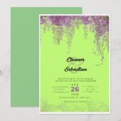 Digitale trouwuitnodiging kaart (Voorkant / Achterkant)