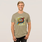 Digitale TShit - Elektrische wervelingen Tri-Blend Shirt (Voorkant volledig)