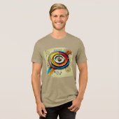 Digitale TShit - Elektrische wervelingen Tri-Blend Shirt (Voorkant volledig)