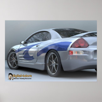 Digitale Tutors Poly Kit Car Poster