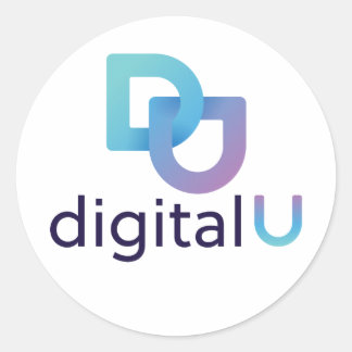 Digitale U-sticker Ronde Sticker