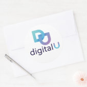 Digitale U-sticker Ronde Sticker (Envelop)