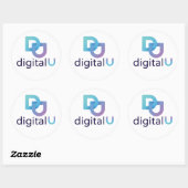 Digitale U-sticker Ronde Sticker (Vel)