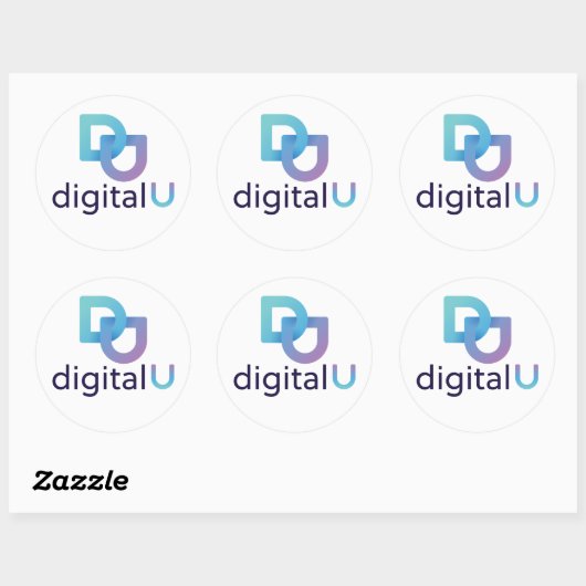 Digitale U-sticker Ronde Sticker (Vel)