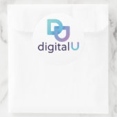 Digitale U-sticker Ronde Sticker (Tas)