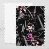 Digitale uitnodiging 25e verjaardag, Blush Roze Me (Voorkant / Achterkant)