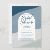 DIGITALE UITNODIGING BRUIDSSLUIER FEest Blauw Mari (Voorkant)