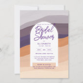 DIGITALE UITNODIGING BRUIDSSLUIER FEest Paars Oran (Voorkant)