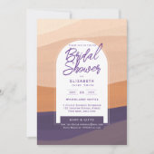 DIGITALE UITNODIGING BRUIDSSLUIERFEEST Paars Oranj (Voorkant)