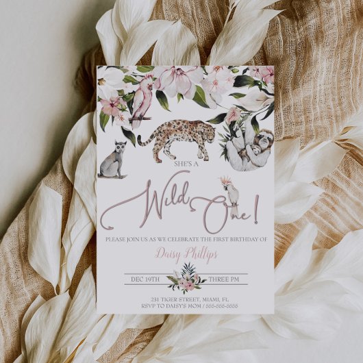 Digitale uitnodiging Oerwoud Safari Birthday Uitno