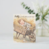 Digitale uitnodiging voor babykoe shower (Staand voorkant)