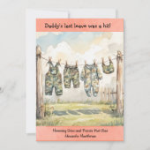 Digitale uitnodiging voor militaire baby shower (Voorkant)