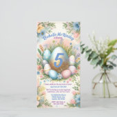 Digitale uitnodiging voor Pasen eieren zoeken verj (Staand voorkant)