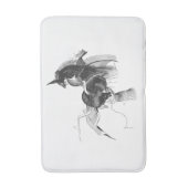 Digitale Unicorn-afbeelding - Aangepaste achtergro Badmat (Voorkant Verticaal)