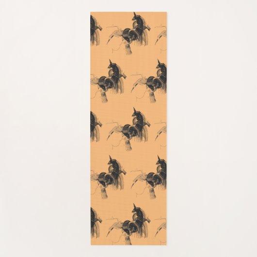 Digitale Unicorn-afbeelding - Aangepaste achtergro Yogamat (Voorkant)