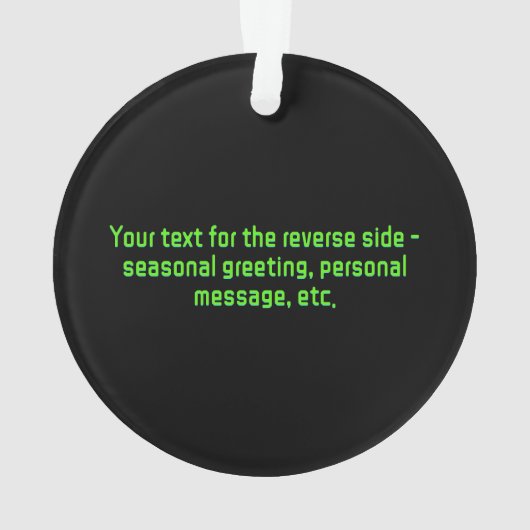 Digitale veiligheid met Kerstmis - Hacker / Cyberc Ornament (achterkant)