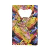 Digitale ventilatorkleuren Abstract Creditkaart Flessenopener (Achterkant)