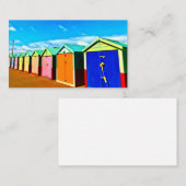 Digitale verf - Brighton Beach Huts Visitekaartje (Voorkant / Achterkant)