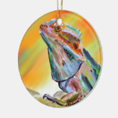 Digitale verf met chromatische draak keramisch ornament (Links)