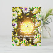 Digitale Verjaardag Diner Uitnodiging Sjabloon, Zw (Staand voorkant)