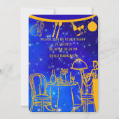 Digitale Verjaardag Diner Uitnodiging Sjabloon, Zw (Voorkant)