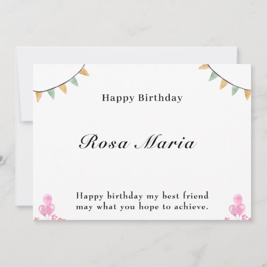 Digitale verjaardagskaart kaart (Voorkant)