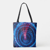 Digitale vesting: de veilige stroom tote bag (Achterkant)