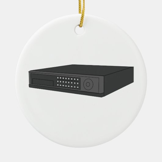 Digitale videorecorder keramisch ornament (Voorkant)