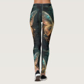 Digitale vlinder Leggings (Achterkant)