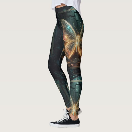 Digitale vlinder Leggings (Links)