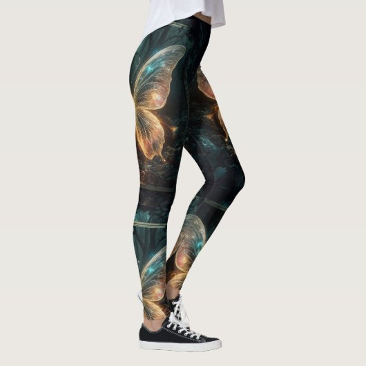 Digitale vlinder Leggings (Rechts)