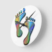 Digitale voetafdruk ronde klok (Hoek)