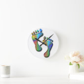 Digitale voetafdruk ronde klok (Huis)