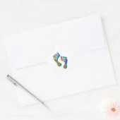 Digitale voetafdruk ster sticker (Envelop)