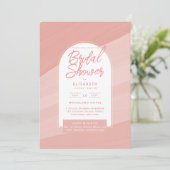 DIGITALE Vrijgezellenfeest nodigt Blush Dusty Pink Kaart (Staand voorkant)