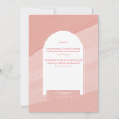 DIGITALE Vrijgezellenfeest nodigt Blush Dusty Pink Kaart (Achterkant)