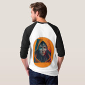 "Digitale vrouw met scherpe geest" T-shirt (Achterkant volledig)